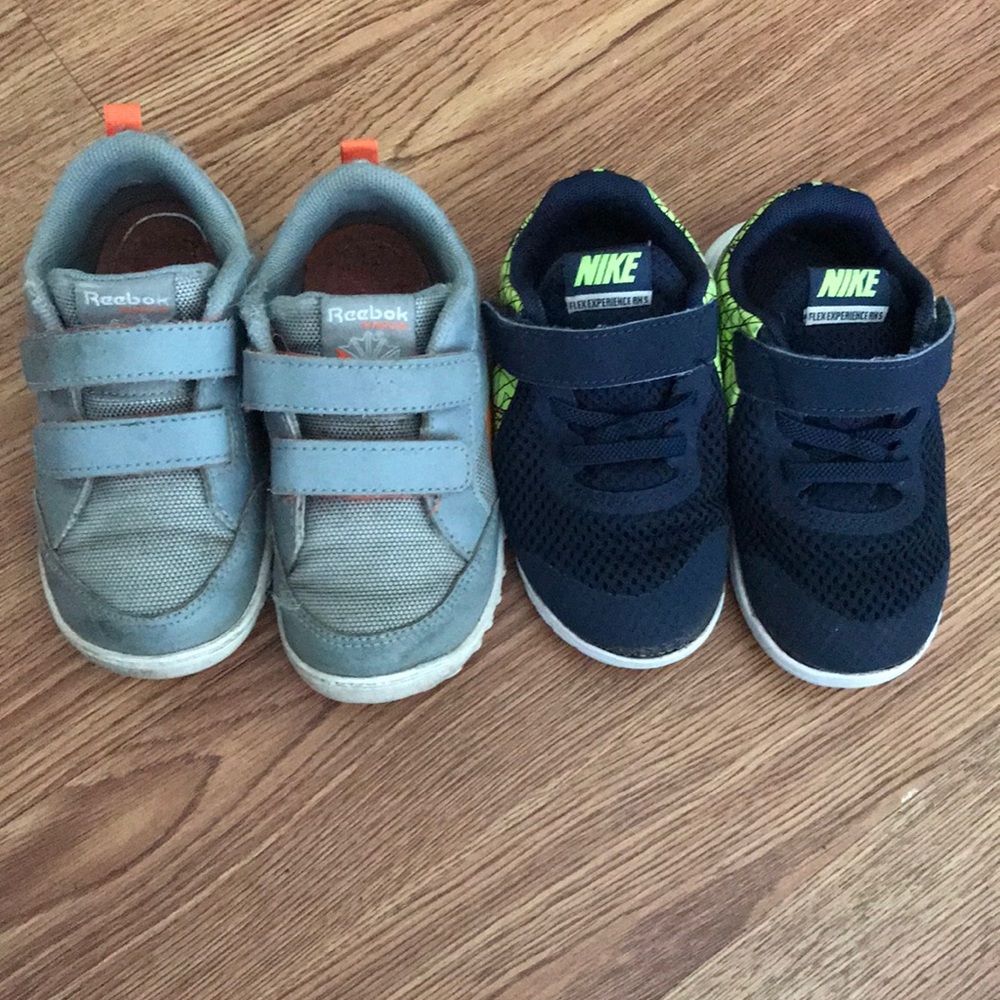 Two pair toddler shoes